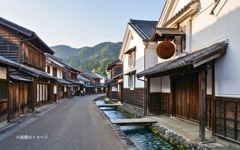 茨城県の酒蔵をイメージした画像。