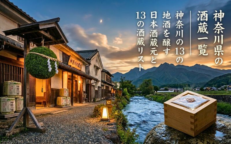 神奈川県の地酒を醸す酒蔵一覧を紹介するページのアイキャッチ画像