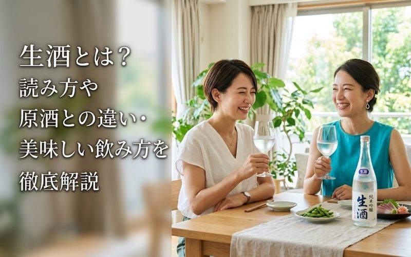 夏の日に、プレッシュな生酒を楽しむ友人同士の女性。