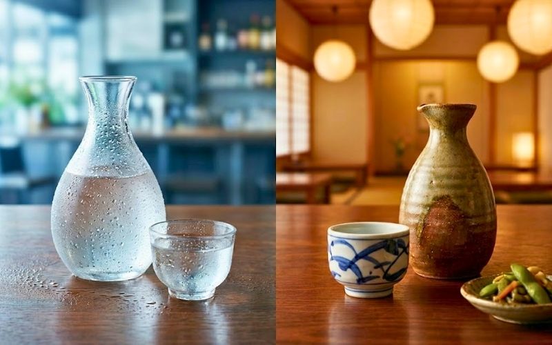 日本酒の温度による味わいの変化をイメージ